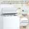 Chest Freezer 7.0 Cu.ft Upright Single Door Refrigerator with 4 Baskets-White